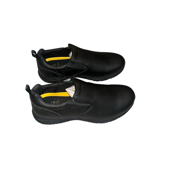 Perry Ellis Other - Perry Ellis Portfolio Black Slip Guard Ultra Foam Slip On Work Shoes Size 13 W